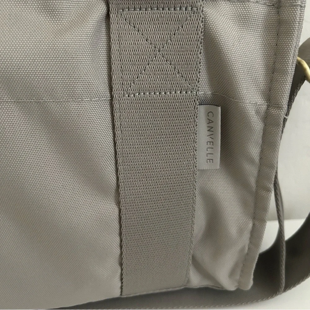 Canvelle X-Small Boxy Crossbody Tote Grey - Picture 2 of 13